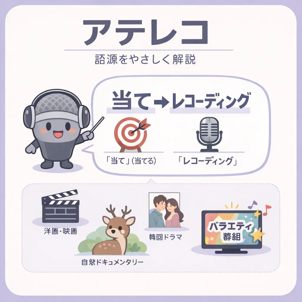アテレコの基本的な意味と語源 - 映画・アニメ アテレコとは