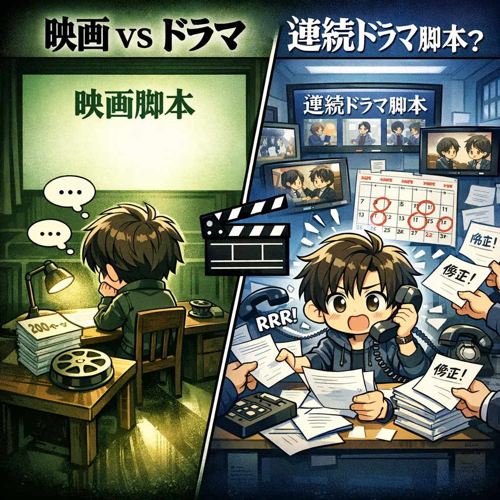 映画脚本とドラマ脚本の違い - 映画・ドラマ脚本家の仕事とは