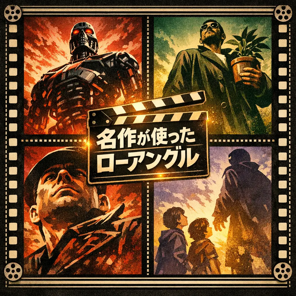 名作映画に学ぶローアングルの活用例 - 映画のローアングル撮影技法